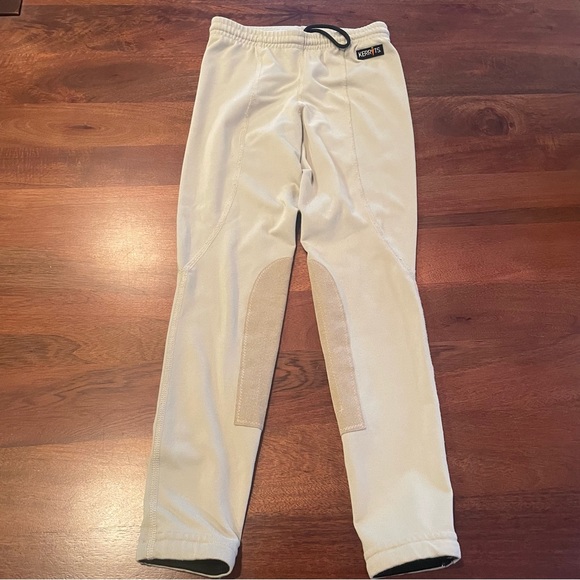 Girls Kerrits tan Horse riding tights medium - Picture 1 of 6